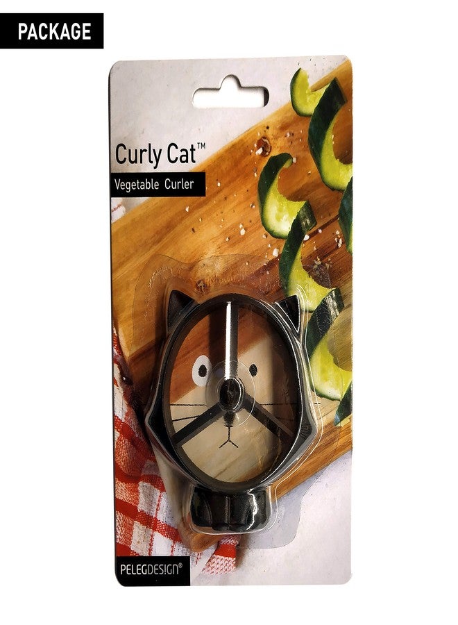 Peleg Design Curly Cat Vegetable Curler, Handheld Spiralizer for Cucumbers and Zucchinis, Veggie Cutter, Vegetable Spiral Slicer, Kitchen Gadget for Garnishing Drinks & Dishes - Image 4