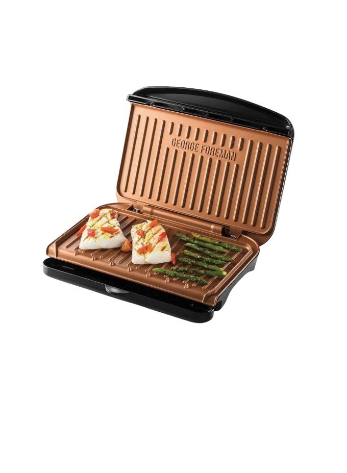 George Foreman George Foreman Fit Grill Copper Medium, 1630W, 25811-56 - Black - Image 2