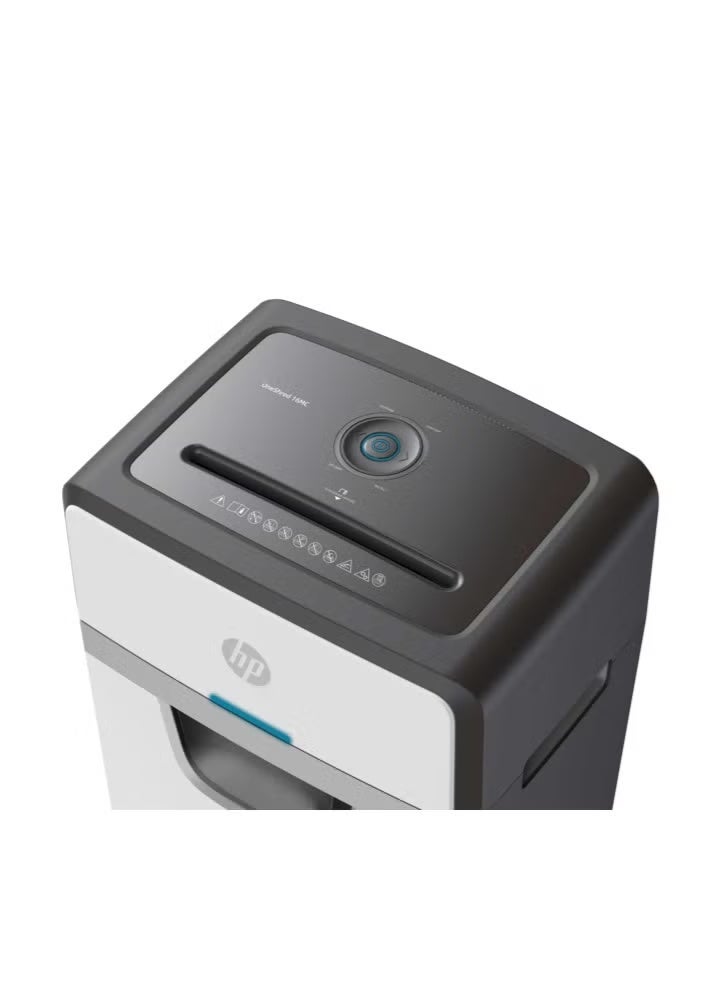 HP ونشريد 16MC ميكرو كت أوفيس بيبر شريدر، بي-4 سيكيوريتي، 16 شيت كاباسيتي، 30L بن – وايت (2808) - Image 5