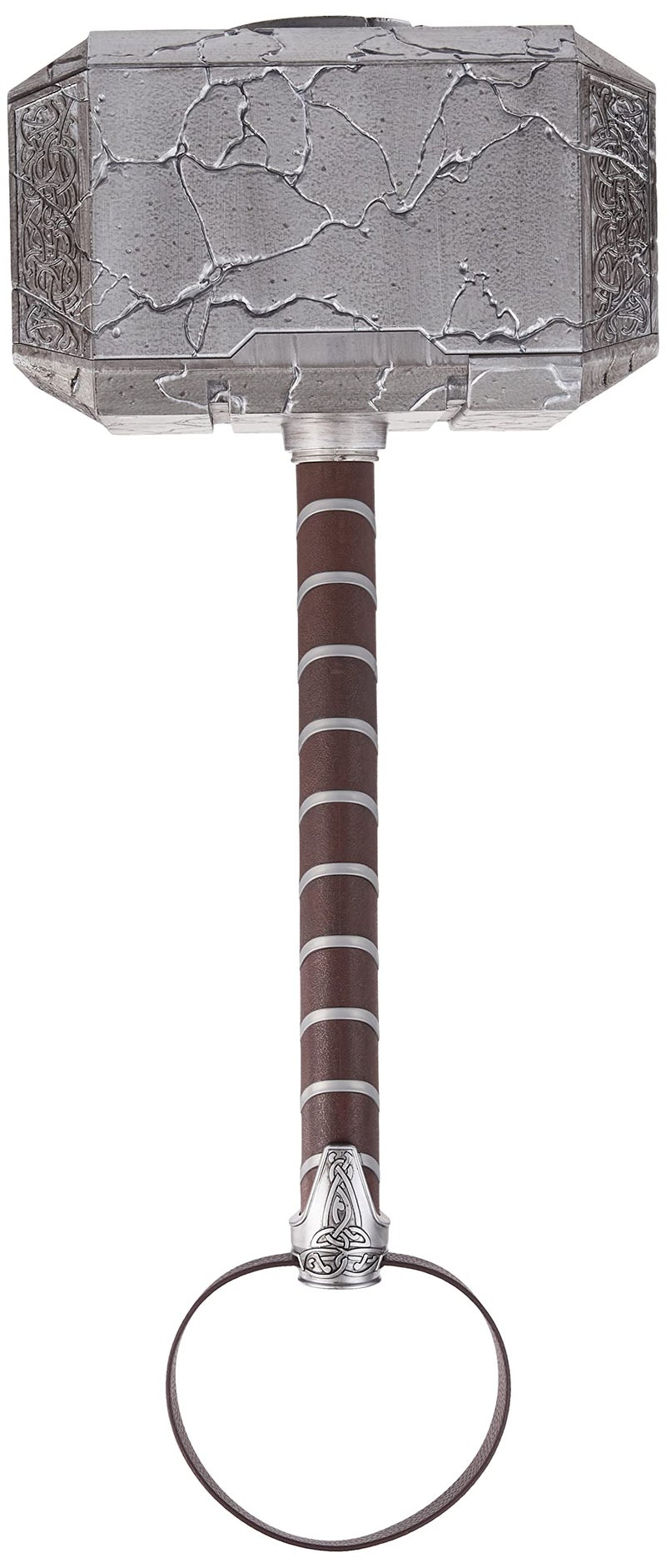 Marvel Legends Mighty Thor Mjolnir Premium Electronic Hammer with Lights and Sound FX,Love and Thunder Roleplay Item,7 x 22 x 11 inches - Image 3