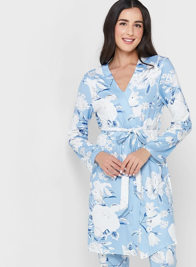 Khizana 3 Piece Printed Pyjama Set