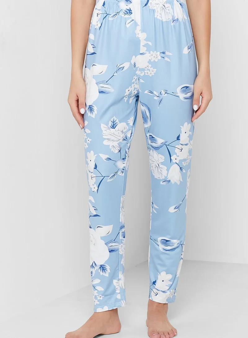 Khizana 3 Piece Printed Pyjama Set