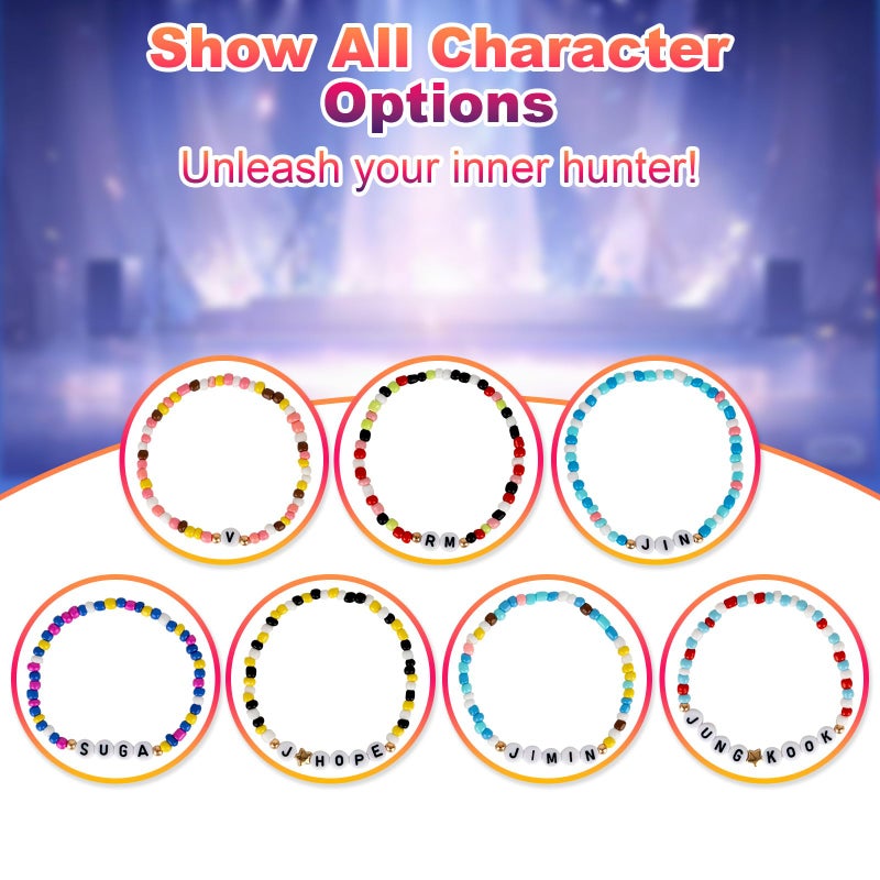KINFERTE for BTS Merch Bracelet for Fans - Friendship Jewelry Gift Set(7 Pack) Birthday Gifts, Concert Accessories, Cosplay Merchandise for BTS - Image 3