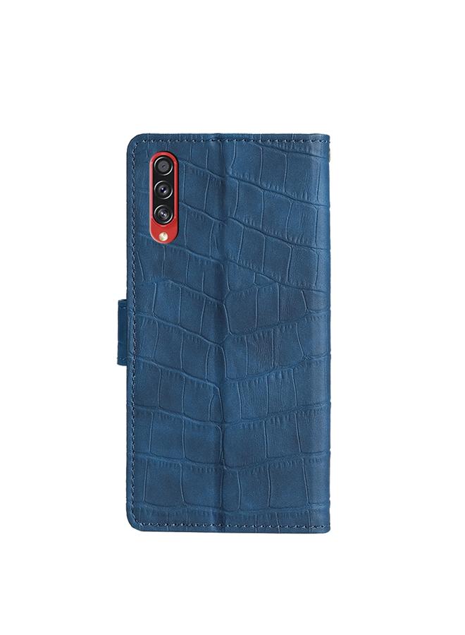 S-TOP Case For Samsung Galaxy A70s Skin Feel Crocodile Texture Magnetic Clasp Horizontal Flip PU Leather Case with Holder & Card Slots & Wallet - Image 3