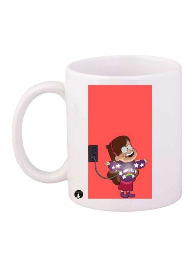 RKN Gravity Falls Printed Mug White/Red/Purple - Image 1