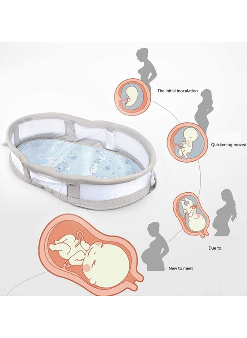 Little  Baby portable foldable sleeping basket , Pack of 1  - Image 5