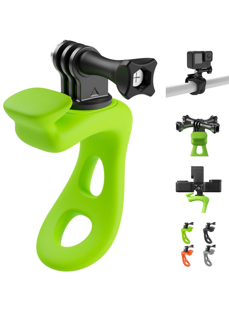 Universal 360 Camera Strap Mount for Bikes, Motorcycles and Ski Poles, Compatible with GoPro Max, Hero 12/11/10/9, Insta360 and DJI Action Cameras, Essential Accessory for Adventurers - Image 1