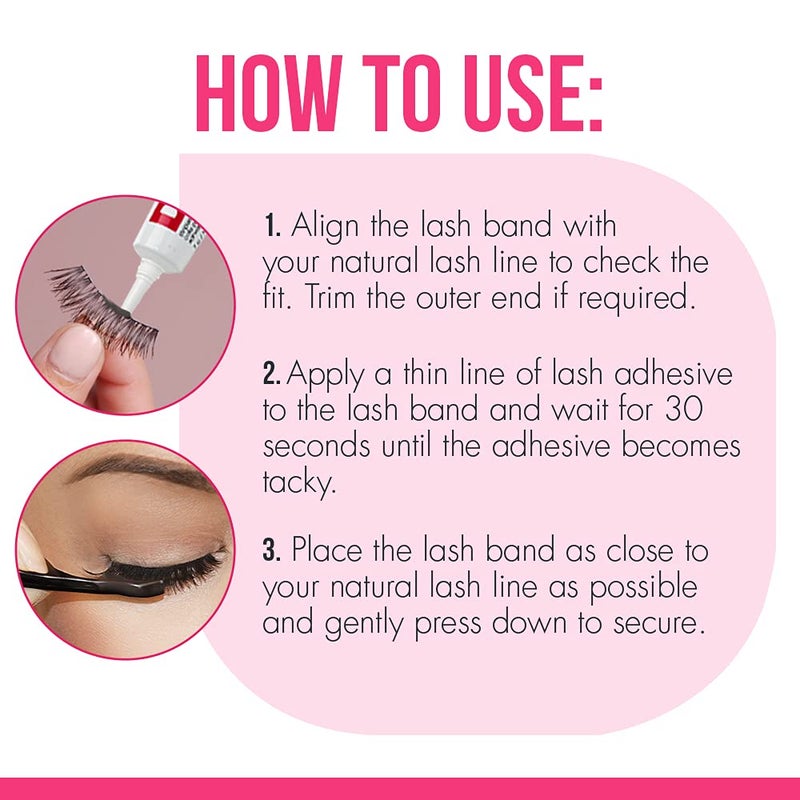 DUO Eyelash Glue â€“ Dark Tone, Waterproof & Long-Lasting Lash Adhesive for Strip Lashes, 0.25 oz, 2 Pack - Image 5