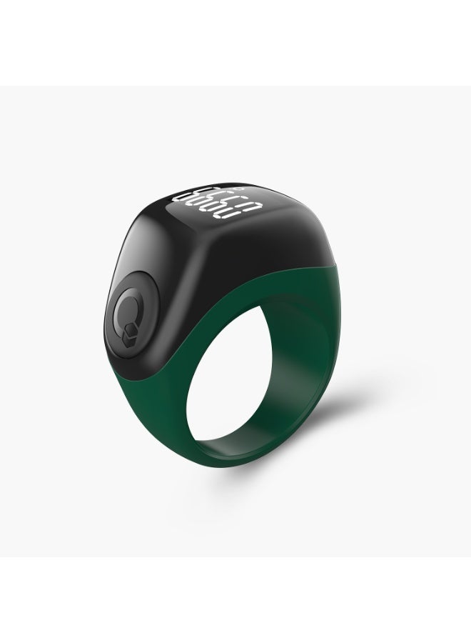 iQIBLA Smart Tasbih Ring, Islamic Prayer Counter, Prayer Time Reminder, OLED Display, IPX67 Waterproof and Interchangeable for Size 18-20-22 - Image 1