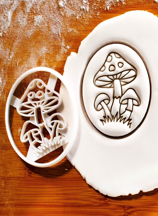 BAKERLOGY Magical Mushroom Cookie Cutter - Detailed Biscuit Cutter Design for Baking and Crafts, ideal on fondant, dough, clay - Image 2
