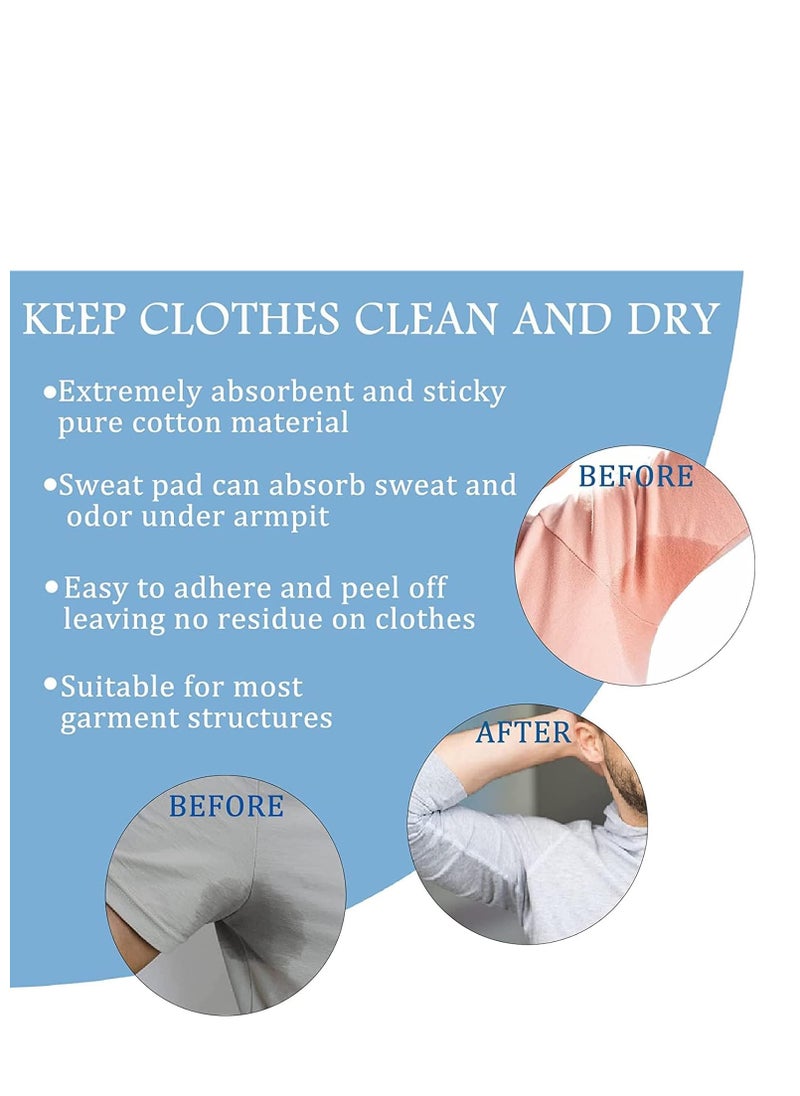 MOSH - Underarm Sweat Pads, 60Pcs Disposable Underarm Shields Pads for Clothing Sweating Comfortable Unflavored Non Sweat Armpit Protection, Comfortable Unflavored, Non Visible - Image 1