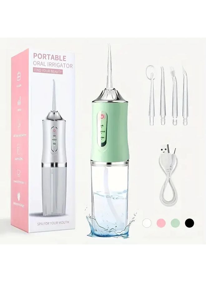 USB Rechargeable Water Flosser Cordless Oral Irrigator Portable White - Image 4