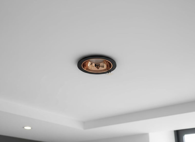Mufasa 12 Watts Black Body Gold Reflector LED Ceiling COB Spot, Focus, Down Ceiling Light, Round (Warm White) - Image 5