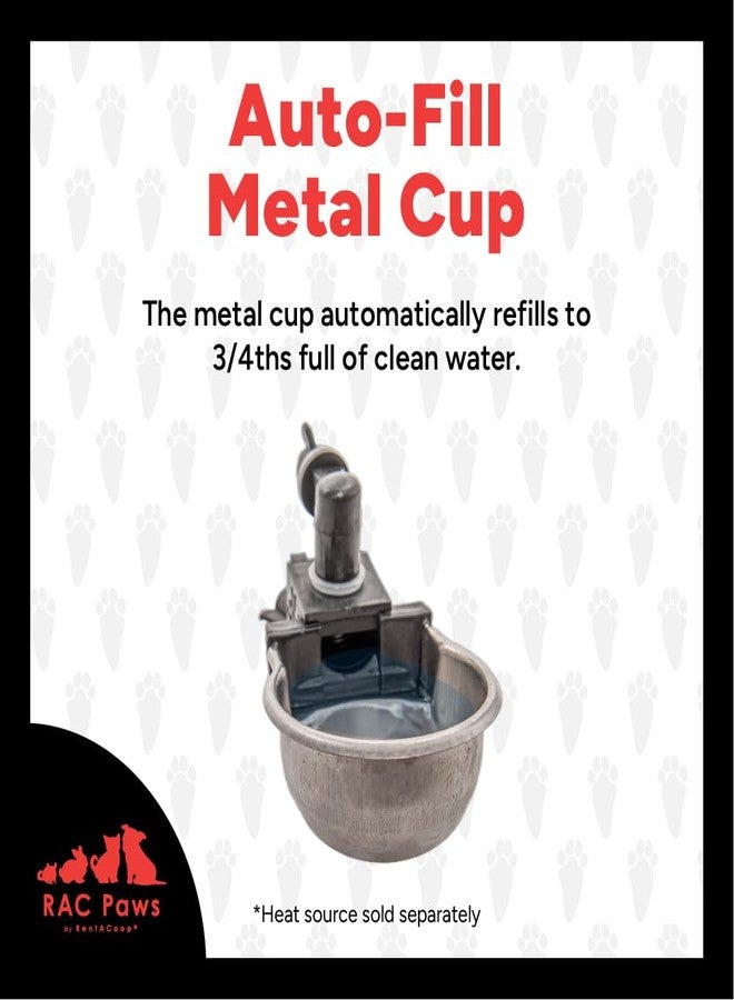 RentACoop® DIY Small Animal Watering Metal Cups KIT for Small Animals/Pet/Bunny/Ferret/Chicken/Hamster/Guinea Pig/Rabbit/Chinchilla/Mouse/Rat (2 Pack) - Image 3