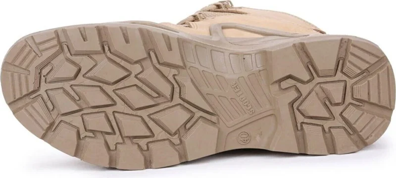 سكوتر 1492 Beige Nubuck Waterproof Men's Military Boots