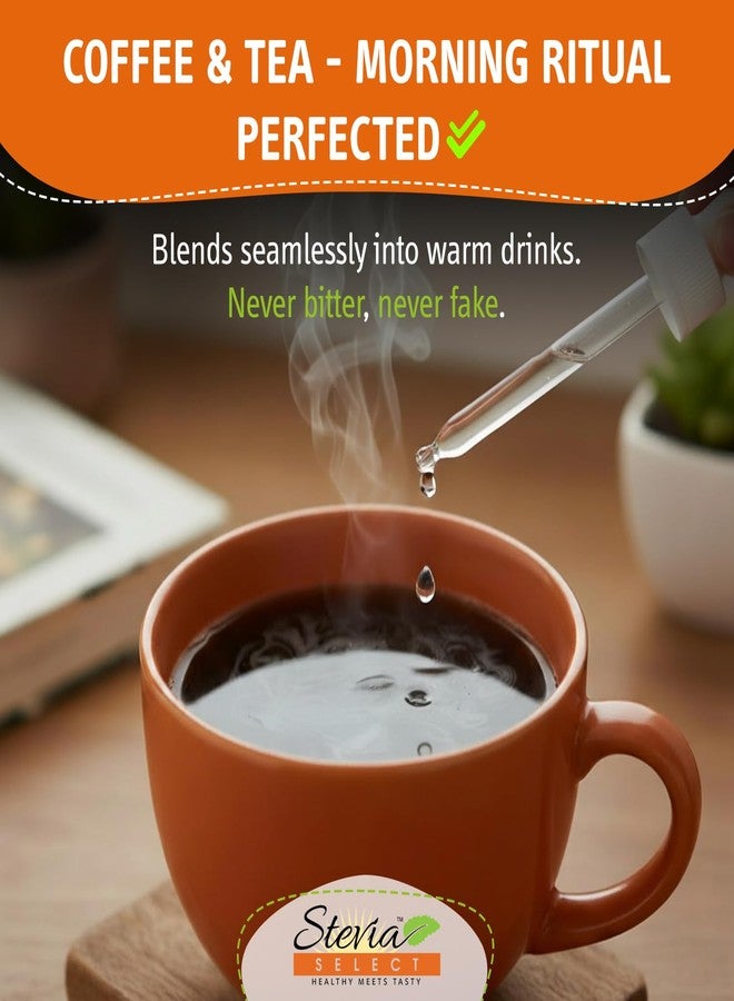 Stevia Select قطرات ستيفيا سيليكت السائلة العادية - مُحلي خالٍ من السعرات الحرارية - مستخلص ستيفيا سائل نقي طبيعي بالكامل - بديل سكر نباتي - مُحلي وبديل سكر مناسب لنظام الكيتو الغذائي 2 أونصة - Image 5