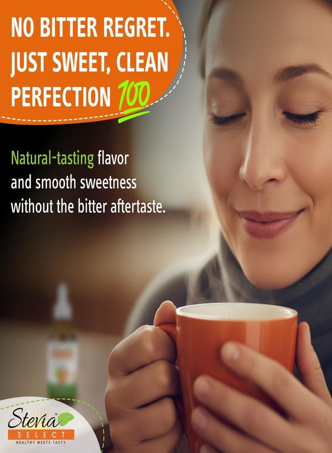 Stevia Select قطرات ستيفيا سيليكت السائلة العادية - مُحلي خالٍ من السعرات الحرارية - مستخلص ستيفيا سائل نقي طبيعي بالكامل - بديل سكر نباتي - مُحلي وبديل سكر مناسب لنظام الكيتو الغذائي 2 أونصة - Image 3