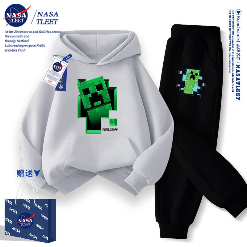 Nasa Joint New Cartoon Game My World Coeur Fear Casual Jacket Hooded Pullover Student Wei Yi Tide - Image 2