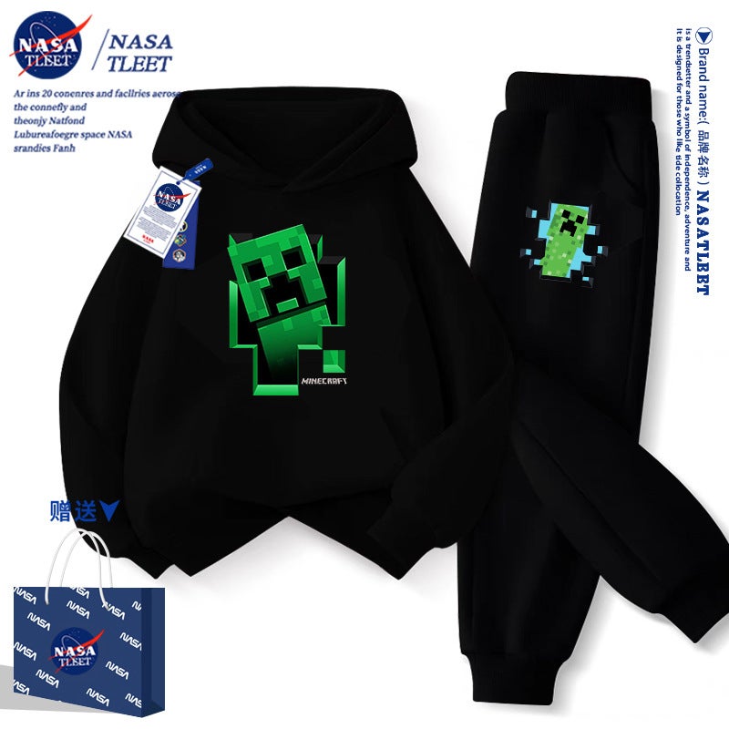 Nasa Joint New Cartoon Game My World Coeur Fear Casual Jacket Hooded Pullover Student Wei Yi Tide - Image 1