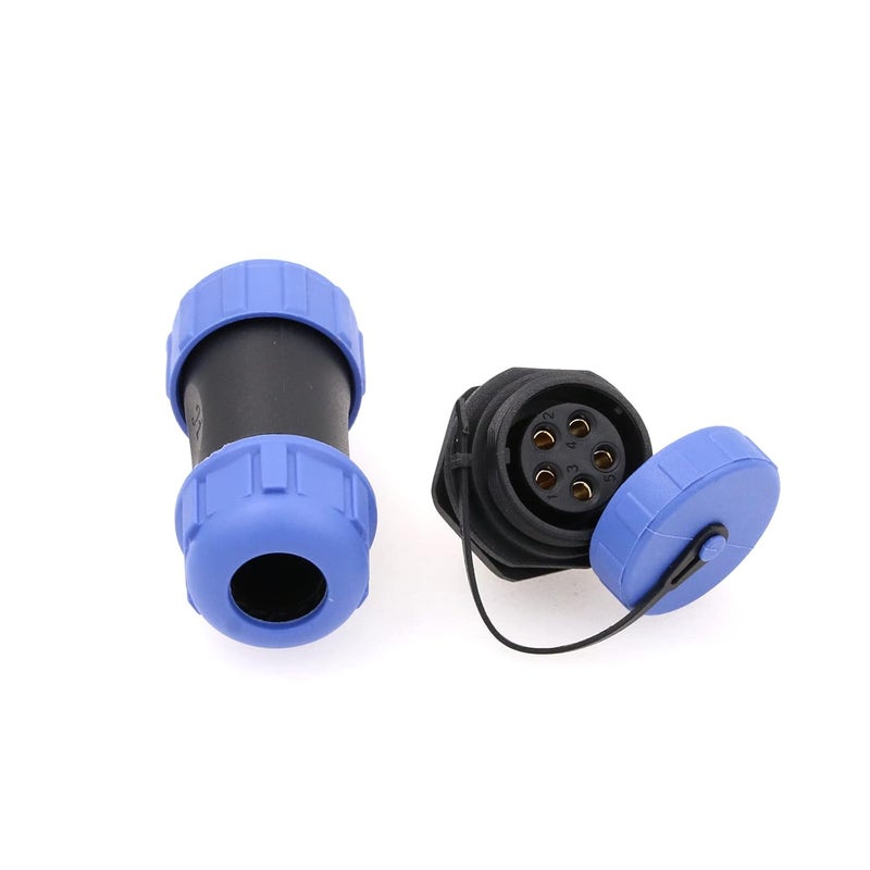 موصل SP21 5 سنون 30 أمبير، قابس كابل ذكر، مقبس لوحة أنثى، موصل طيران كهربائي صناعي مقاوم للماء، اقتران ملولب، توصيل سريع - Image 3