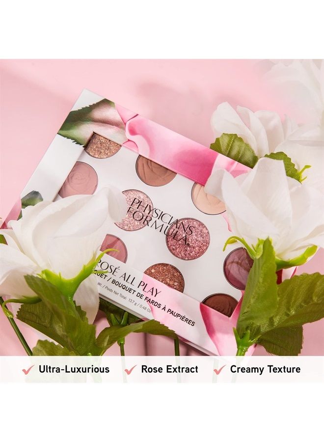 Physicians Formula Rosé All Play Eyeshadow Makeup Palette, Bouquet, 12 Pan Eye Make Up - Image 4