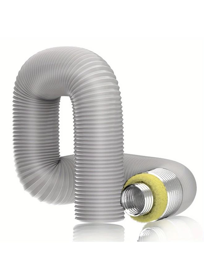 خرطوم مجرى الهواء الأسود المرن المعزول 3 بوصة 75 ملم لتقليل الضوضاء 1.2 متر لـ HVAC - Image 4