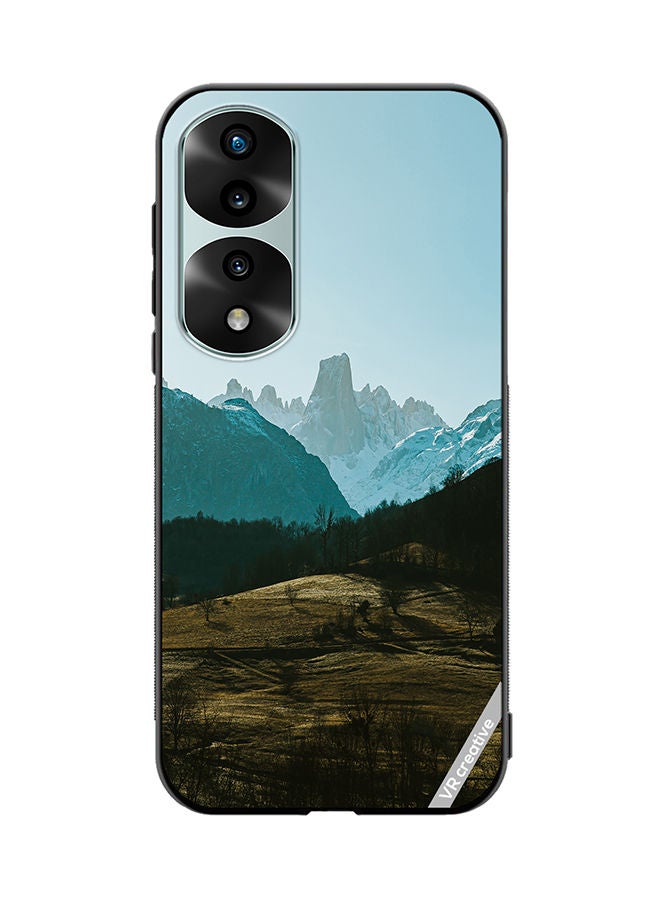 VR CREATIVE Protective Case Cover For Honor 70 Pro Green Hills Design Multicolour - Image 1