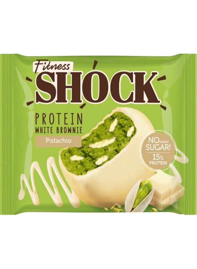 Fitness Shock Fitness Shock Protein Brownie Pistachio Flavor 50g Pack of 10  - Image 2