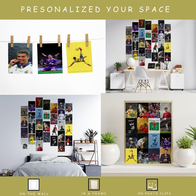 Kitty Cat Ronaldo Aesthetic Wall Collage Kit 30 Unique Poster Set Free Tape 4x6in Each Posters Dorm Hostel Essential Aesthetic Room Decor Ronaldo - Image 3