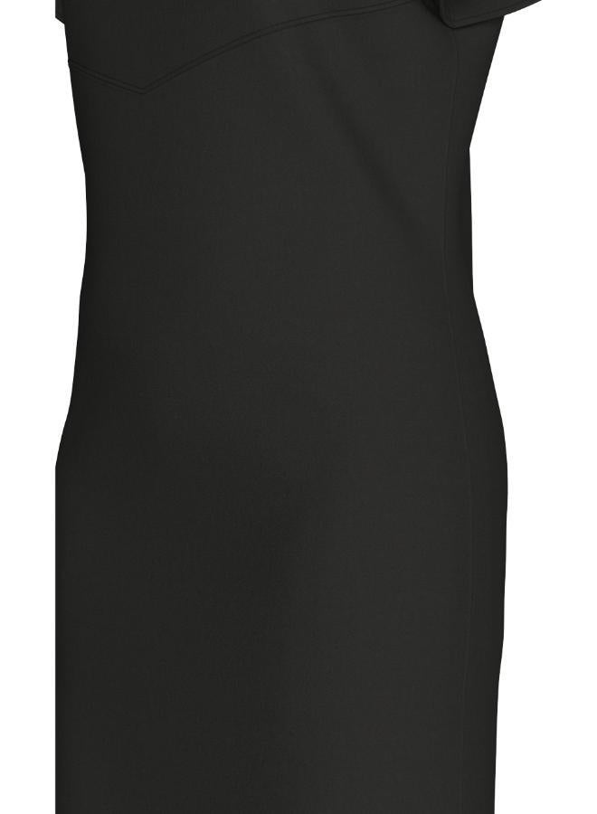 CALVIN KLEIN Stretch Crepe Short Sleeve Midi Dress - Image 5