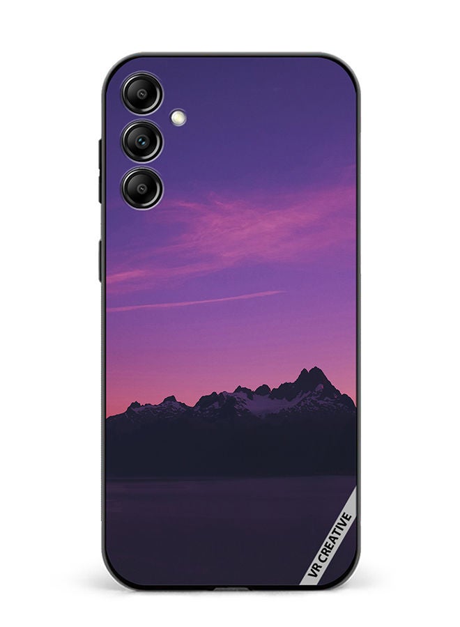 VR CREATIVE Protective Case Cover For Samsung Galaxy M14 Purple Mountain Design Multicolour - Image 1