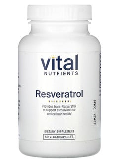 Vital Nutrients Resveratrol 60 Vegan Capsules 