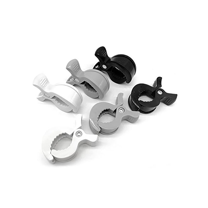 SOLARAE Buggy Grippers & Pram Clips Set 6 Stoller Clips & 2 Hooks Pram Muslin Blanket Clamps Stroller Pegs to Hook Toys Cover Toys - Image 2