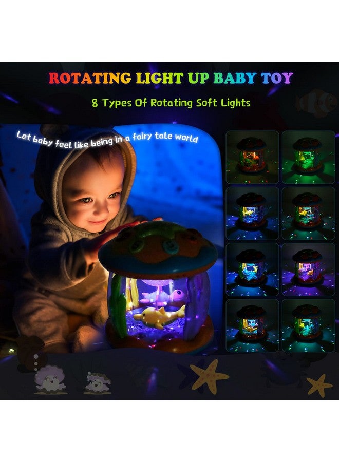 M SANMERSEN Baby Toys 6 to 12 Months - Ocean Projector Light Up Toys Musical Baby Toys for 12-18 Months Crawling Learning Tummy Time Toys for 1 2 3 Year Old Infant Boys Girls Gifts - Blue - Image 5