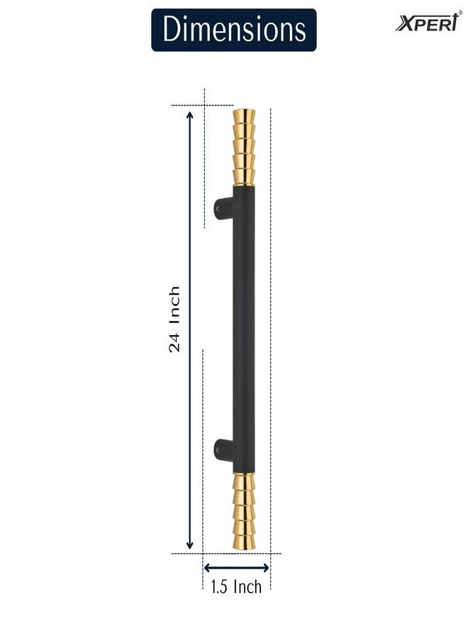 Xpert Black Gold Handle (24 Inches) for Main Door (Pack of 1) - Stainless Steel Handle for Door - Residential & Commercial (1003) - Image 3
