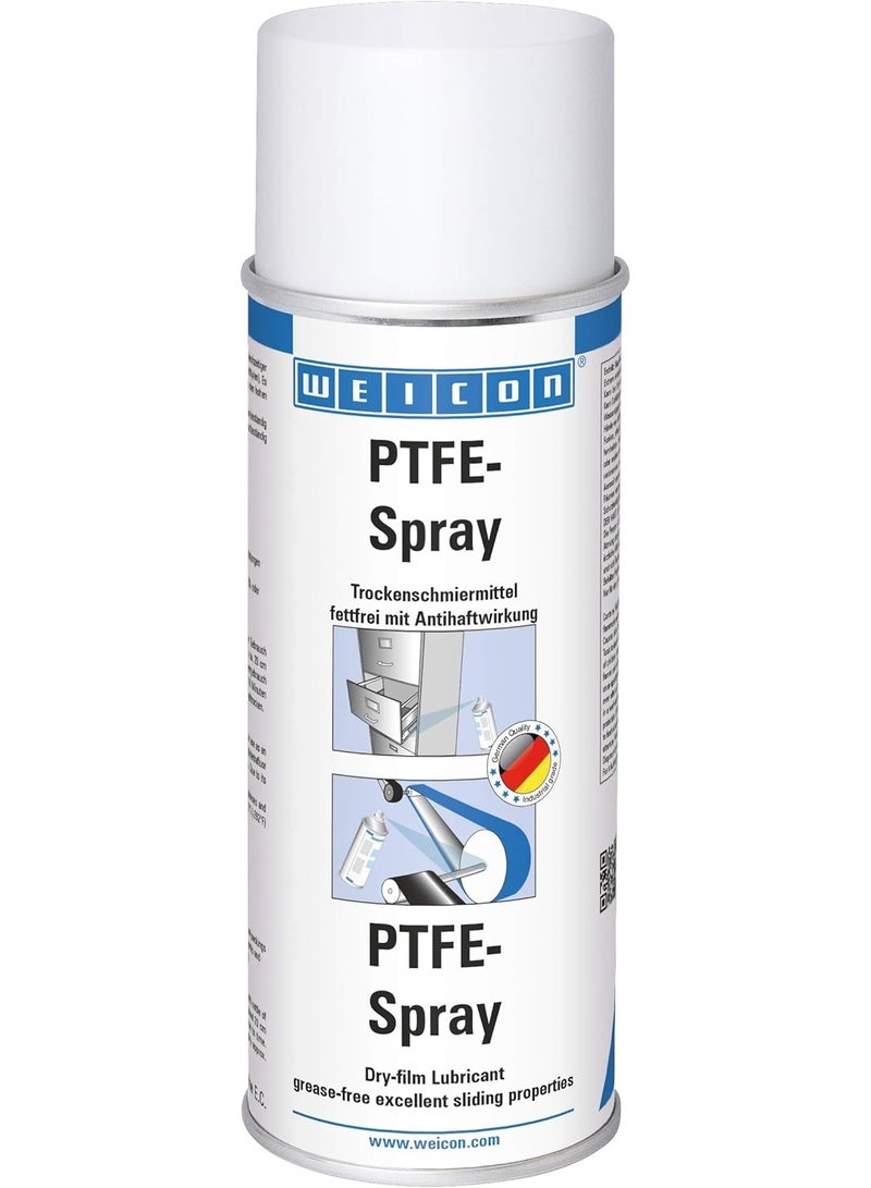 Weicon PFTE-Spray | 400 ml | Heat-resistant dry lubricant with non-stick effect