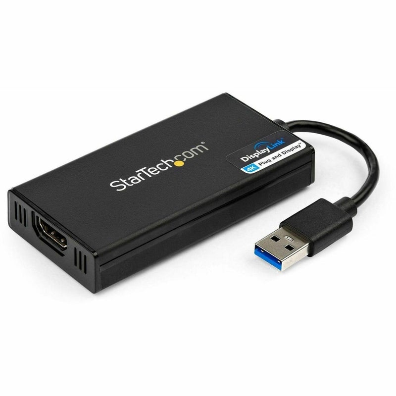 Startech.com StarTech.com USB 3.0 to HDMI Adapter, 4K 30Hz UHD, USB to HDMI Display Adapter, External Adapter for Mac & Windows, TAA  - Image 1