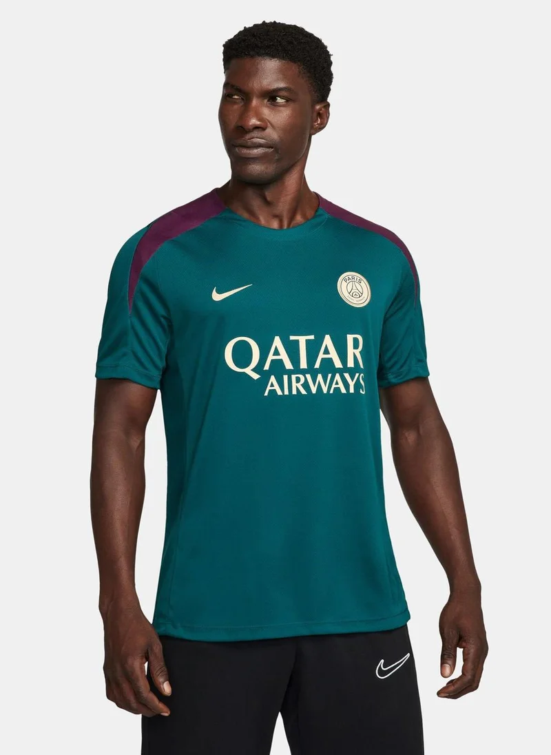 نايكي Men's Paris Saint-Germain Dri-FIT Strike Drill Football Top