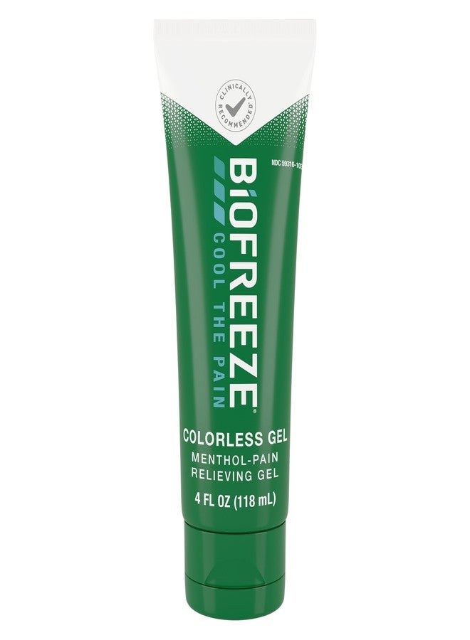 Biofreeze 11815 Menthol Pain Relieving Gel Colorless Gel, 4 FL oz Tube, Arthritis, Simple Backaches and Joint Pain - Image 1