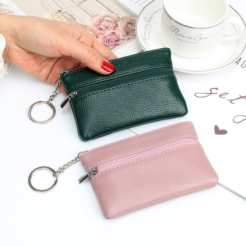 Multifunctional Solid Color PU Leather Wallet, RFID Blocking Design Portable Daily Storage Purse for Cards Cash Coin Business Use - Image 2