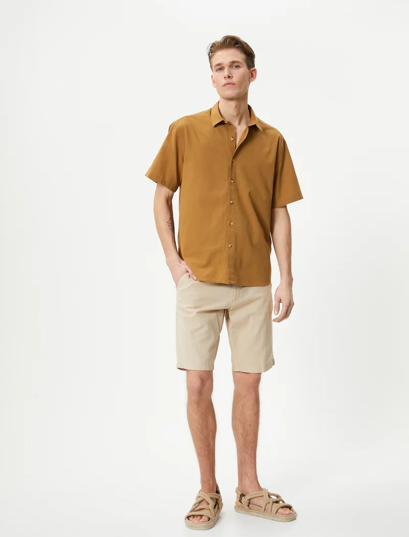 KOTON Koton | Solid Short Sleeves Shirt