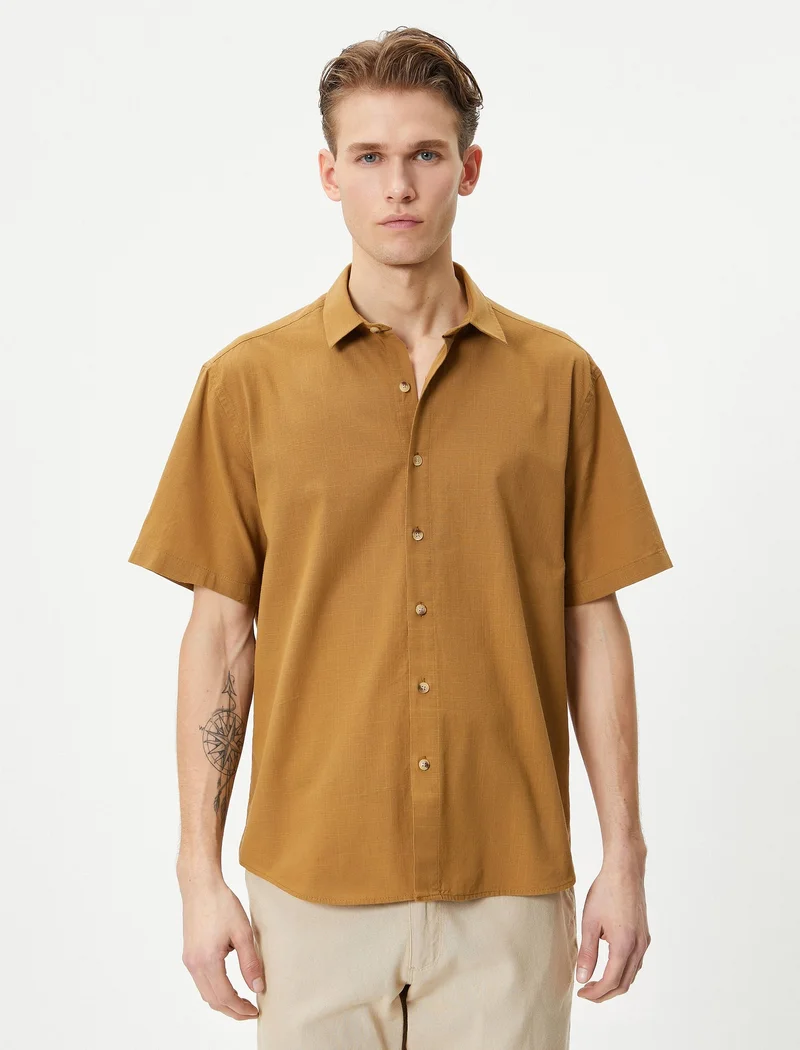 KOTON Koton | Solid Short Sleeves Shirt