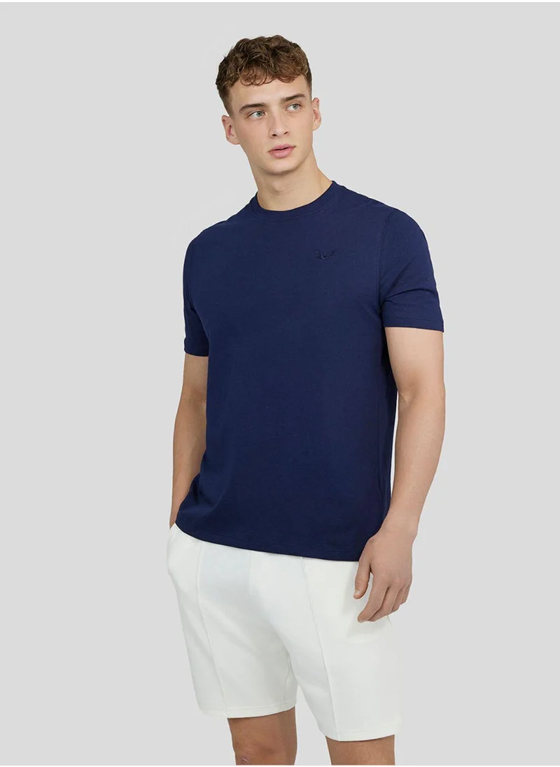 كاستور Men'S Embroidered Logo T-Shirt - Navy