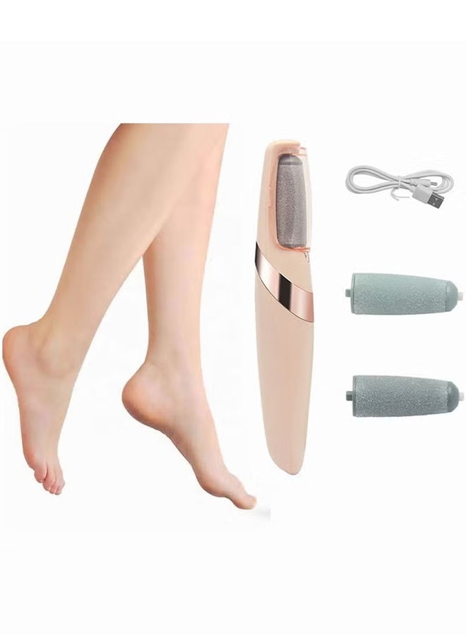 Jamal Electric Foot Callus Remover Kit, Rechargeable Callous Removers 2grinding Heads Waterproof Foot Scrubber File, Professional Pedicure Tools Kit Feet Care For Dead, Cracked Dry Skin - Image 5
