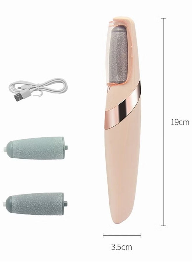 Jamal Electric Foot Callus Remover Kit, Rechargeable Callous Removers 2grinding Heads Waterproof Foot Scrubber File, Professional Pedicure Tools Kit Feet Care For Dead, Cracked Dry Skin - Image 1