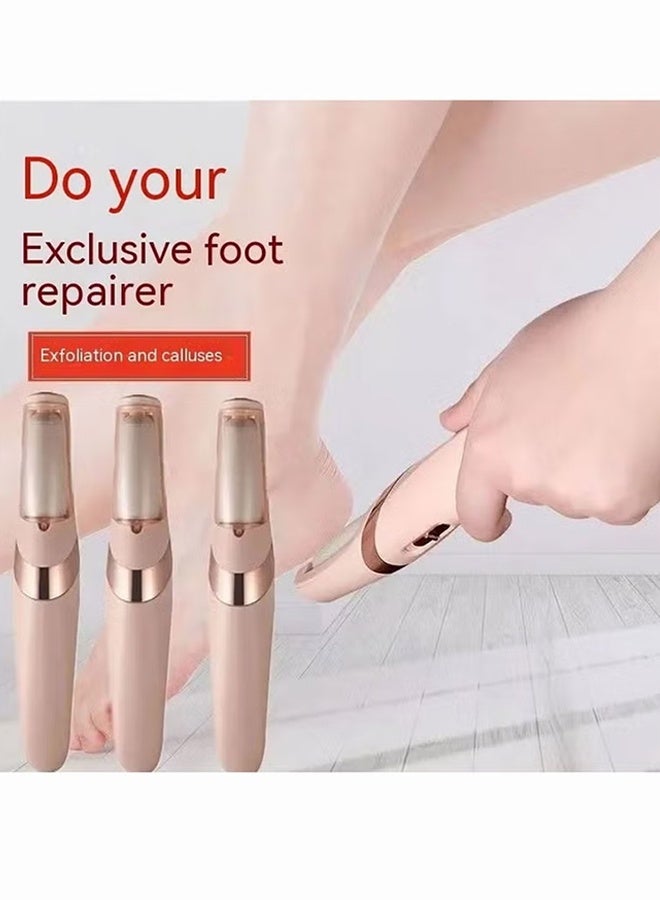 Jamal Electric Foot Callus Remover Kit, Rechargeable Callous Removers 2grinding Heads Waterproof Foot Scrubber File, Professional Pedicure Tools Kit Feet Care For Dead, Cracked Dry Skin - Image 2