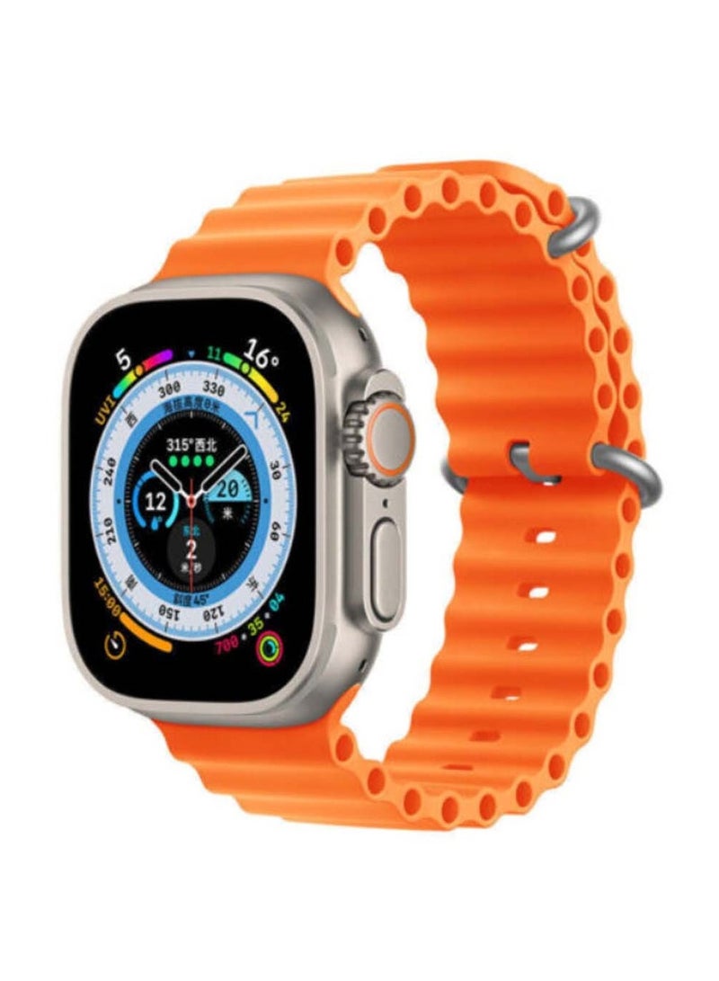 FEND F8 Ultra Smart Watch 49mm Full Screen Display With 2 Pair Straps and Wireless Charger For Mens and Boys - Image 2