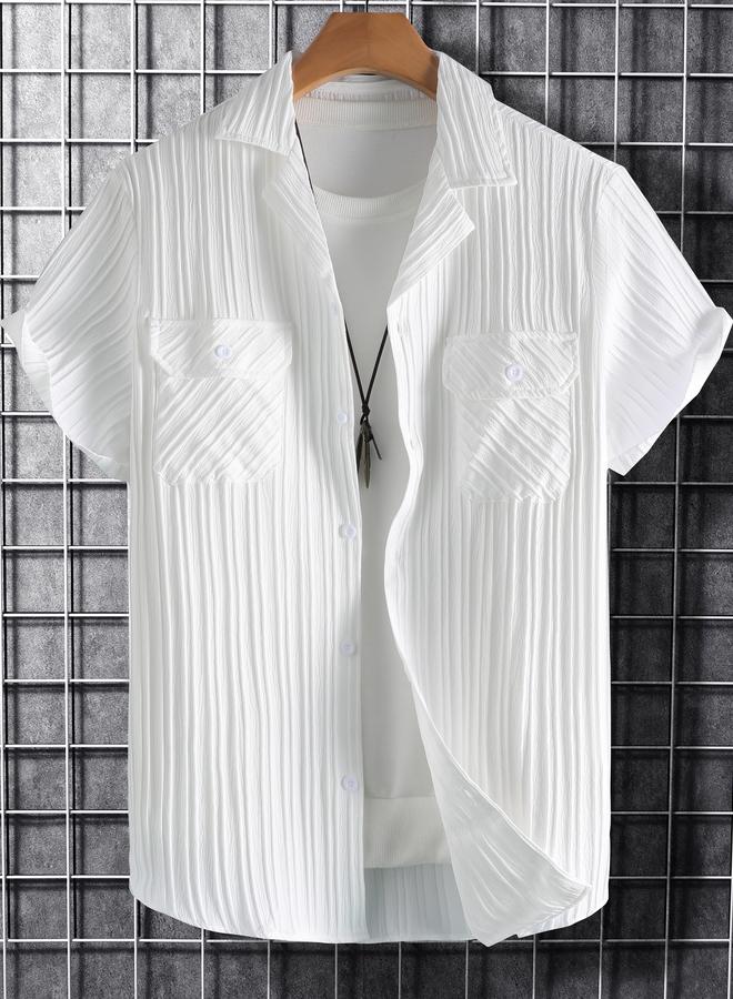 Take Two Men Textured Casual Shirt - Image 1