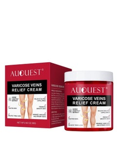 AuQuest Varicose Veins Cream Relief Phlebitis Angiitis 100% Natural Ingredients Added Horse Chestnut Extracts Eliminate the Appearance of Varicose Veins - Vein Inflammation Treatment For Men & Women 80g  - Image 2