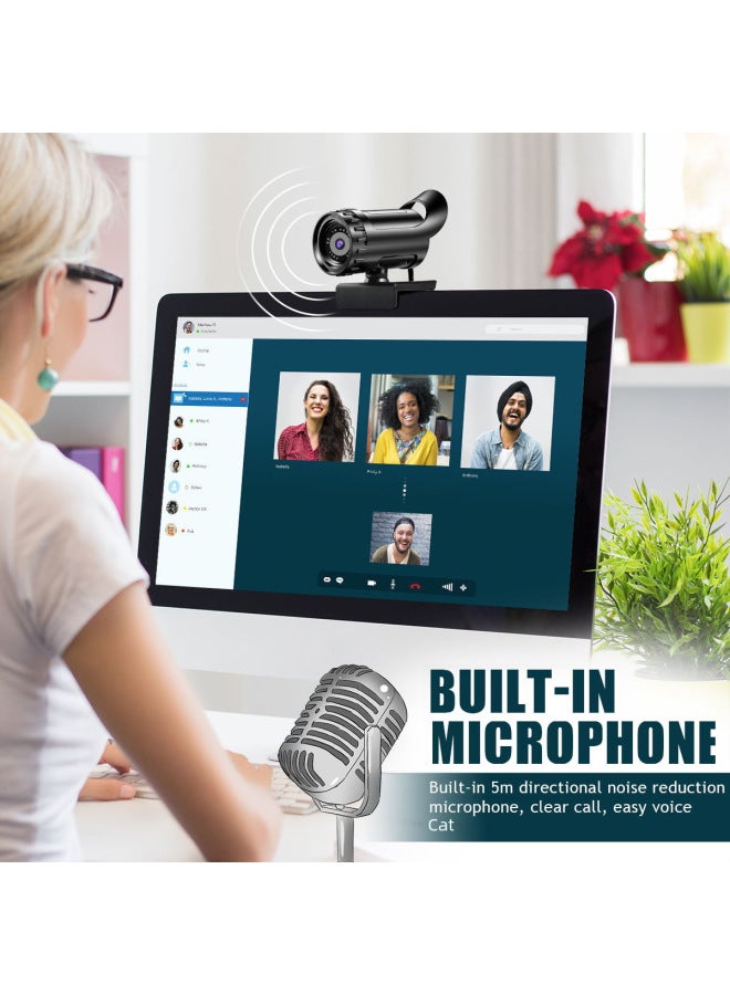 4k Private Model Beauty Automatic Focus 1080p Computer Webcam High Definition Network Usb Live Broadcast Webcam 2k Plug Play-Color:Kirin King -4K - Image 5